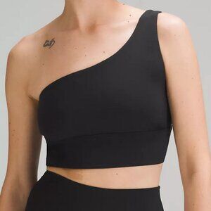 NEW Lululemon Align Asymmetrical Bra Sports 6 Light Support A/B Cup Black yoga